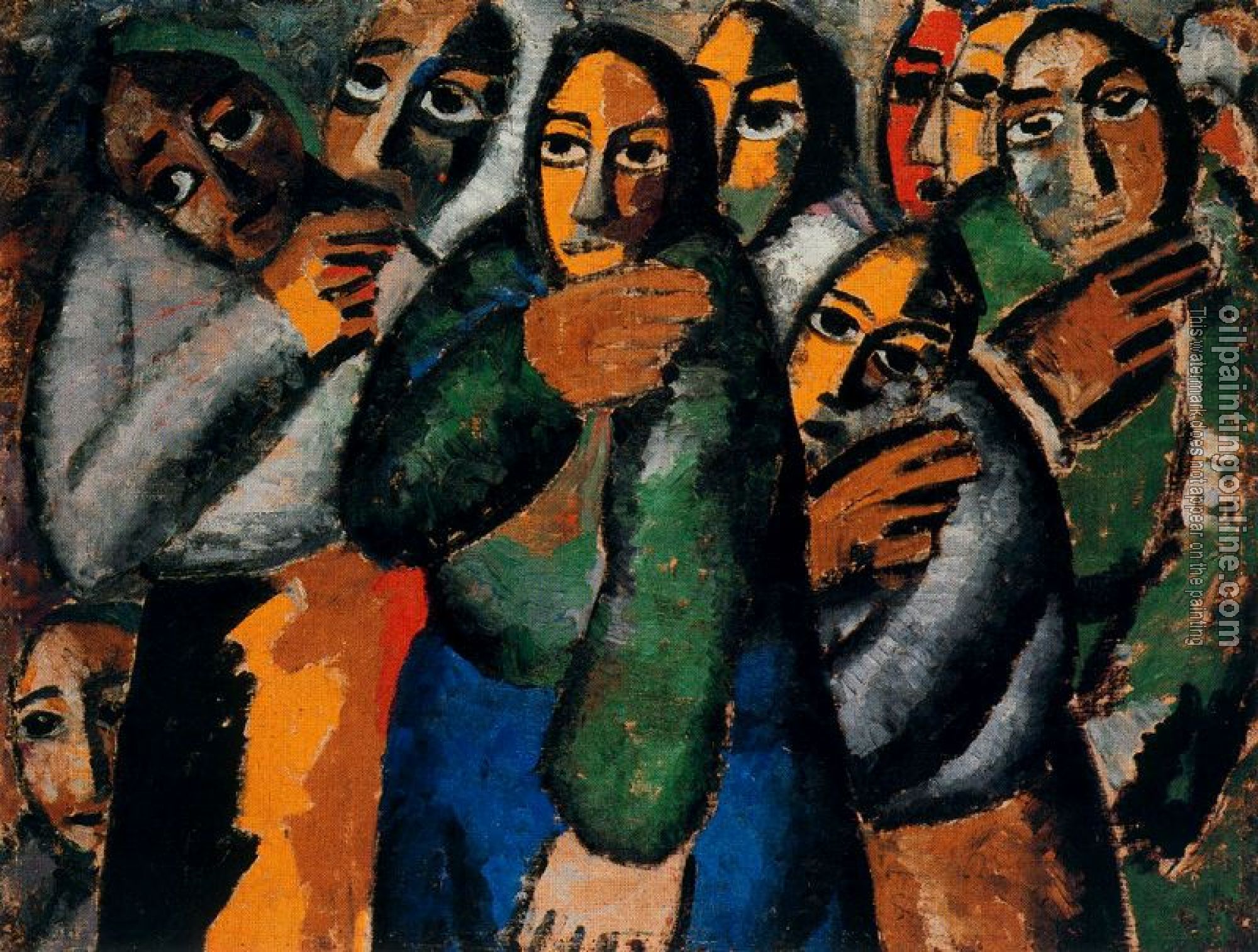 Kazimir Malevich - Peasant Women in a Church
